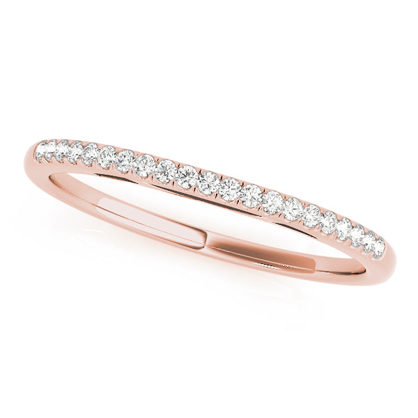 Prong Set Half Eternity Ring in Gold & Platinum