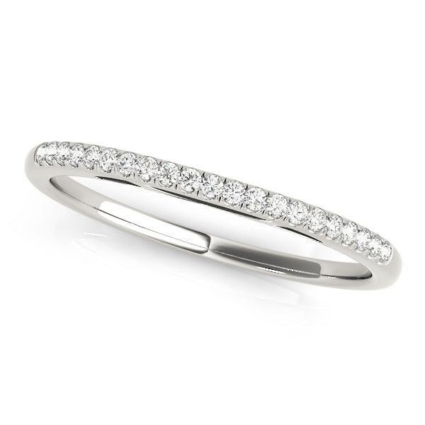 Prong Set Half Eternity Ring in Gold & Platinum