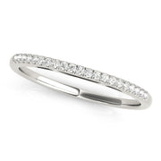 Prong Set Half Eternity Ring in Gold & Platinum