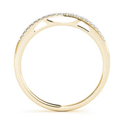 Prong Set Half Eternity Ring in Gold & Platinum