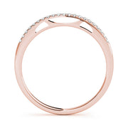 Prong Set Half Eternity Ring in Gold & Platinum