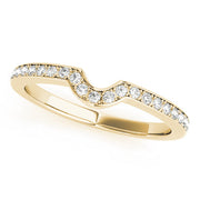 Prong Set Half Eternity Ring in 10K/14K gold and platinum with certified lab-grown or natural diamonds