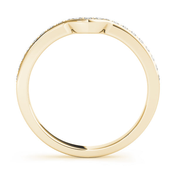 Prong Set Half Eternity Ring in Gold & Platinum