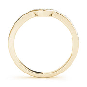 Prong Set Half Eternity Ring in Gold & Platinum