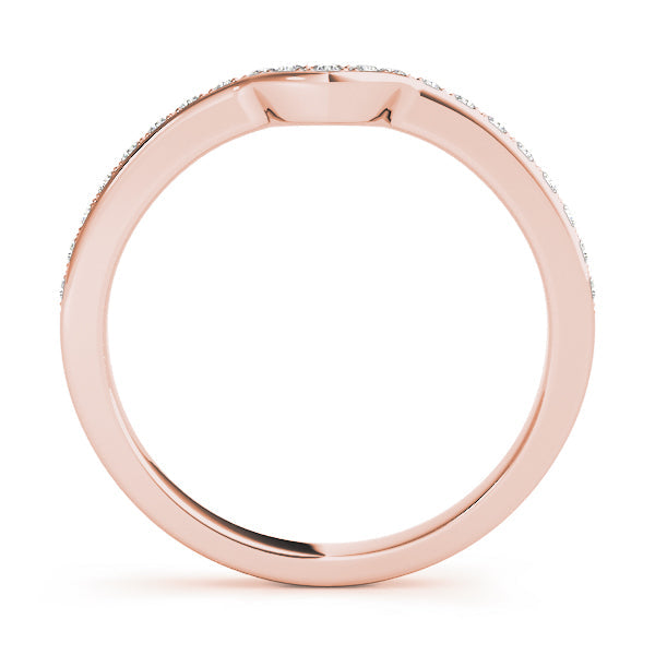 Prong Set Half Eternity Ring in Gold & Platinum
