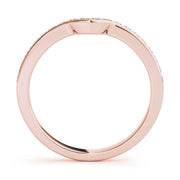 Prong Set Half Eternity Ring in Gold & Platinum