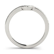 Prong Set Half Eternity Ring in Gold & Platinum