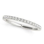 French Cut Half Eternity Ring in Gold & Platinum