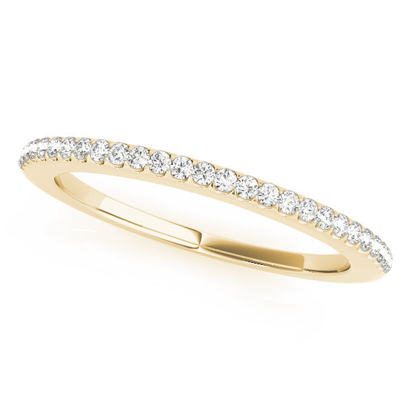 Shared Prong Half Eternity Ring in 10K/14K gold and platinum with certified lab-grown or natural diamonds