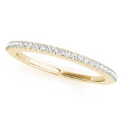 Shared Prong Half Eternity Ring in 10K/14K gold and platinum with certified lab-grown or natural diamonds