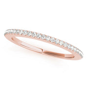 Shared Prong Half Eternity Ring in Gold & Platinum