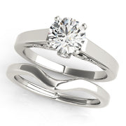 Luxe Remounts Any Shape Round Diamond Engagement Ring in 10K/14K gold and platinum with certified lab-grown or natural diamonds