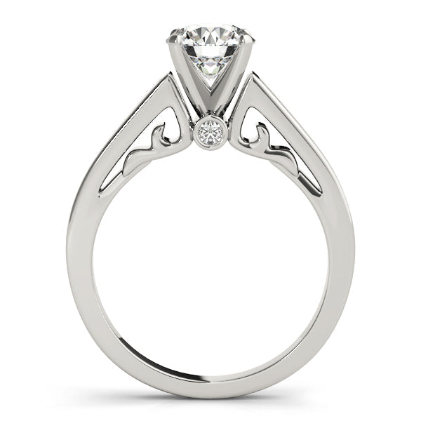 Luxe Remounts Any Shape Round Diamond Engagement Ring in 10K/14K gold and platinum with certified lab-grown or natural diamonds