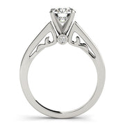 Luxe Remounts Any Shape Round Diamond Engagement Ring in 10K/14K gold and platinum with certified lab-grown or natural diamonds
