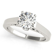 Luxe Remounts Any Shape Round Diamond Engagement Ring in 10K/14K gold and platinum with certified lab-grown or natural diamonds