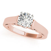 Refined Remounts Any Shape Round Diamond Engagement Ring in 10K/14K gold and platinum with certified lab-grown or natural diamonds