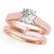 Refined Remounts Any Shape Round Diamond Engagement Ring in 10K/14K gold and platinum with certified lab-grown or natural diamonds