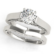 Refined Remounts Any Shape Round Diamond Engagement Ring in 10K/14K gold and platinum with certified lab-grown or natural diamonds