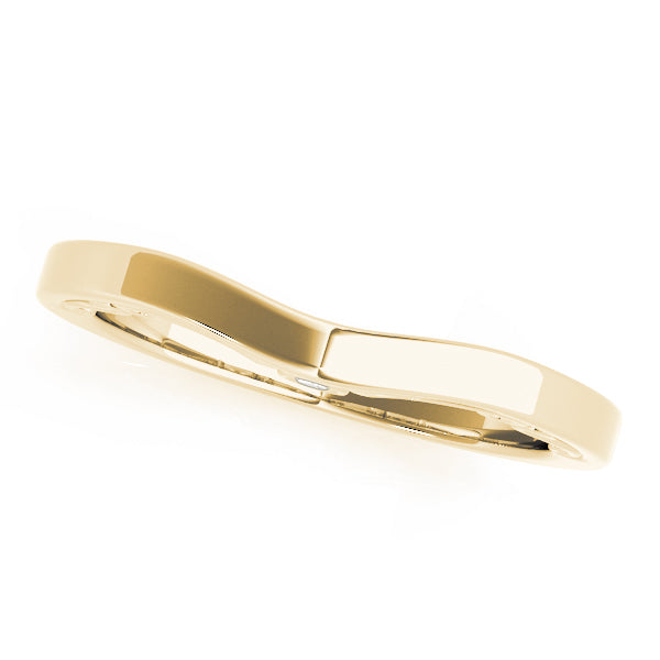 Filigree Curved Half Eternity Ring in 10K/14K gold and platinum with certified lab-grown or natural diamonds
