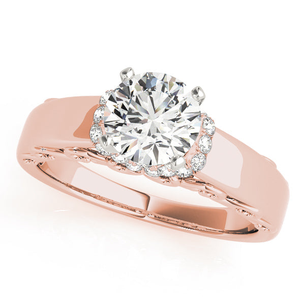 Signature Remounts Any Shape Round Diamond Engagement Ring in 10K/14K gold and platinum with certified lab-grown or natural diamonds