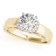 Signature Remounts Any Shape Round Diamond Engagement Ring in 10K/14K gold and platinum with certified lab-grown or natural diamonds
