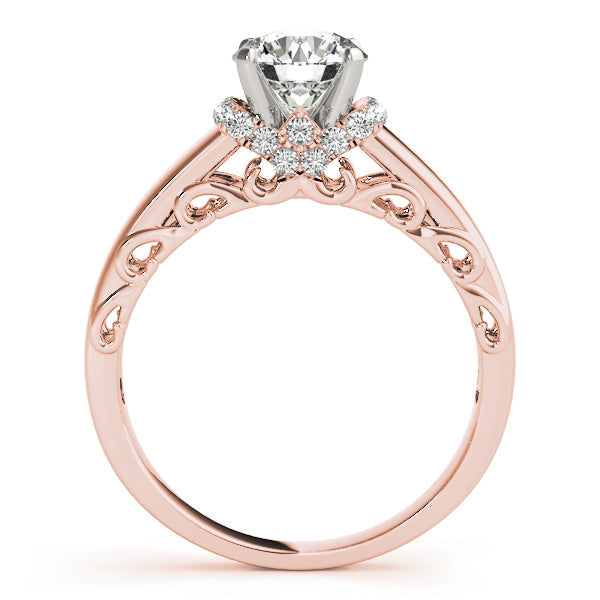 Signature Remounts Any Shape Round Diamond Engagement Ring in 10K/14K gold and platinum with certified lab-grown or natural diamonds