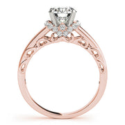 Signature Remounts Any Shape Round Diamond Engagement Ring in 10K/14K gold and platinum with certified lab-grown or natural diamonds