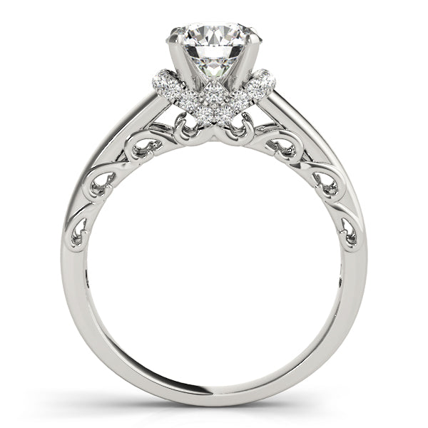Signature Remounts Any Shape Round Diamond Engagement Ring in 10K/14K gold and platinum with certified lab-grown or natural diamonds