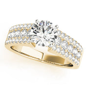Pristine Remount Round Diamond Engagement Ring in 10K/14K gold and platinum with certified lab-grown or natural diamonds