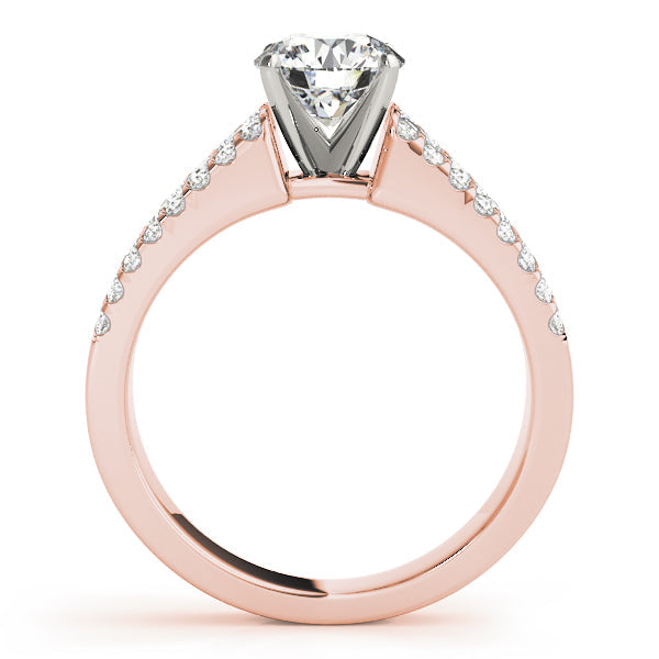 Pristine Remount Round Diamond Engagement Ring in 10K/14K gold and platinum with certified lab-grown or natural diamonds
