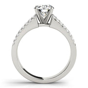 Pristine Remount Round Diamond Engagement Ring in 10K/14K gold and platinum with certified lab-grown or natural diamonds