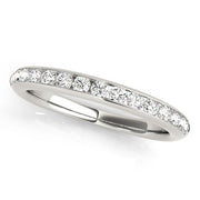 Channel Set Half Eternity Ring in Gold & Platinum