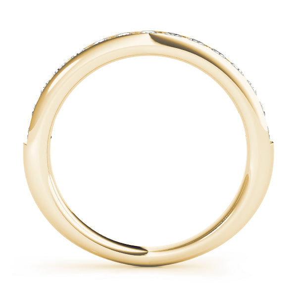 Channel Set Half Eternity Ring in Gold & Platinum