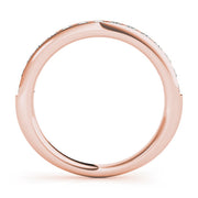 Channel Set Half Eternity Ring in Gold & Platinum