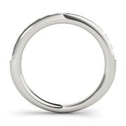 Channel Set Half Eternity Ring in Gold & Platinum