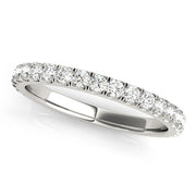 Split-Prong Half Eternity Ring in Gold & Platinum