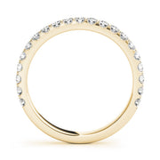 Split-Prong Half Eternity Ring in Gold & Platinum