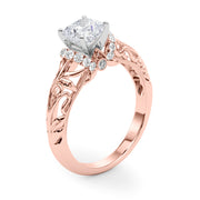 Celestial Remounts Any Shape Round Diamond Engagement Ring in 10K/14K gold and platinum with certified lab-grown or natural diamonds