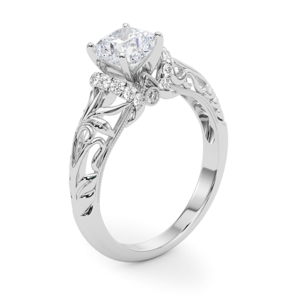 Celestial Remounts Any Shape Round Diamond Engagement Ring in 10K/14K gold and platinum with certified lab-grown or natural diamonds