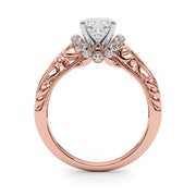 Celestial Remounts Any Shape Round Diamond Engagement Ring in 10K/14K gold and platinum with certified lab-grown or natural diamonds