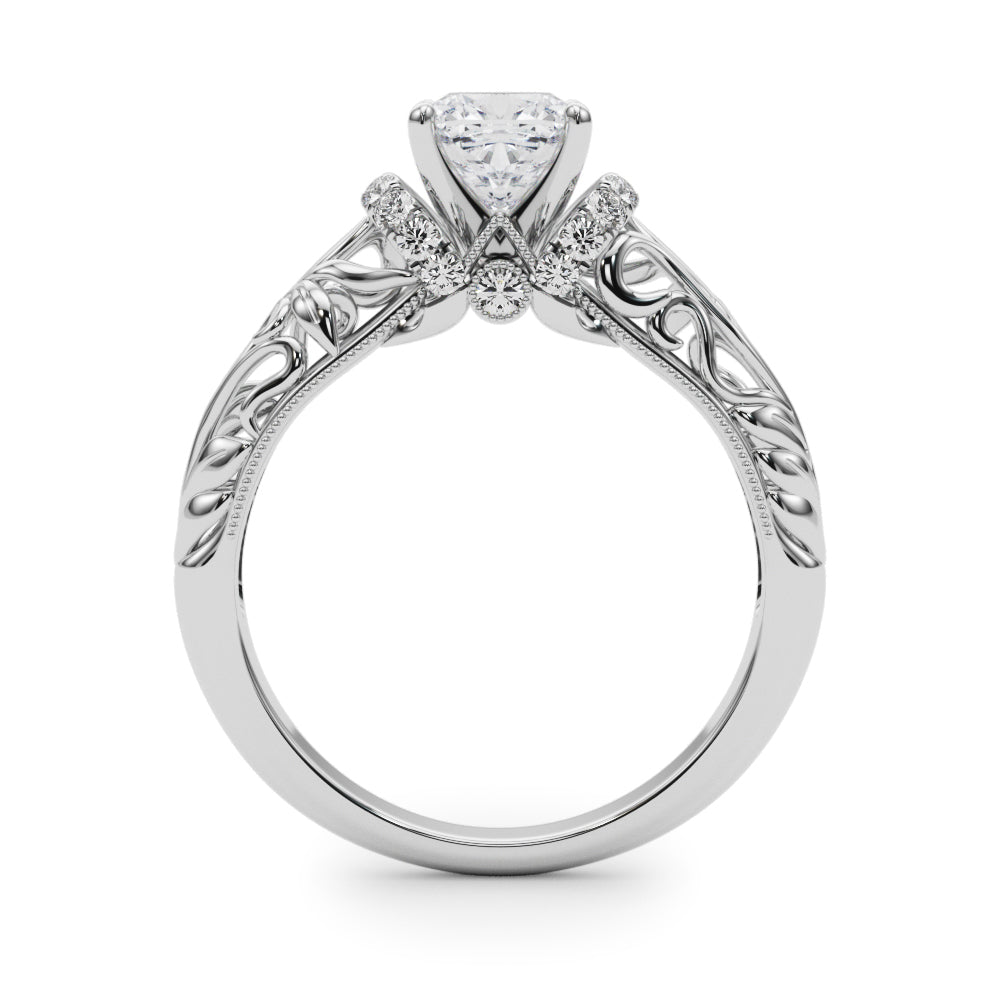 Celestial Remounts Any Shape Round Diamond Engagement Ring in 10K/14K gold and platinum with certified lab-grown or natural diamonds