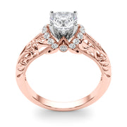 Celestial Remounts Any Shape Round Diamond Engagement Ring in 10K/14K gold and platinum with certified lab-grown or natural diamonds
