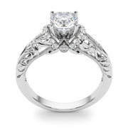 Celestial Remounts Any Shape Round Diamond Engagement Ring in 10K/14K gold and platinum with certified lab-grown or natural diamonds