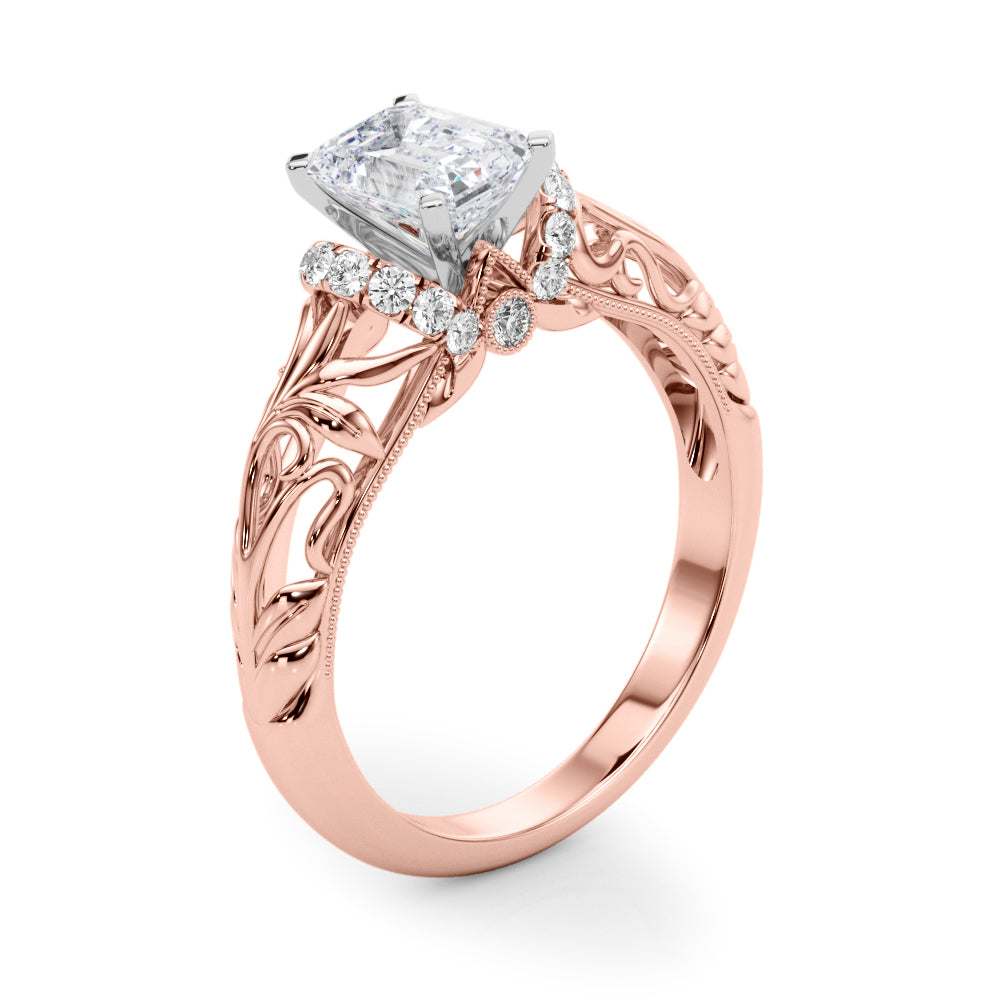 Celestial Remounts Any Shape Round Diamond Engagement Ring in 10K/14K gold and platinum with certified lab-grown or natural diamonds