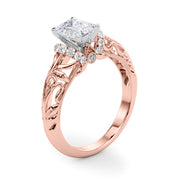 Celestial Remounts Any Shape Round Diamond Engagement Ring in 10K/14K gold and platinum with certified lab-grown or natural diamonds