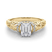 Celestial Remounts Any Shape Round Diamond Engagement Ring in 10K/14K gold and platinum with certified lab-grown or natural diamonds