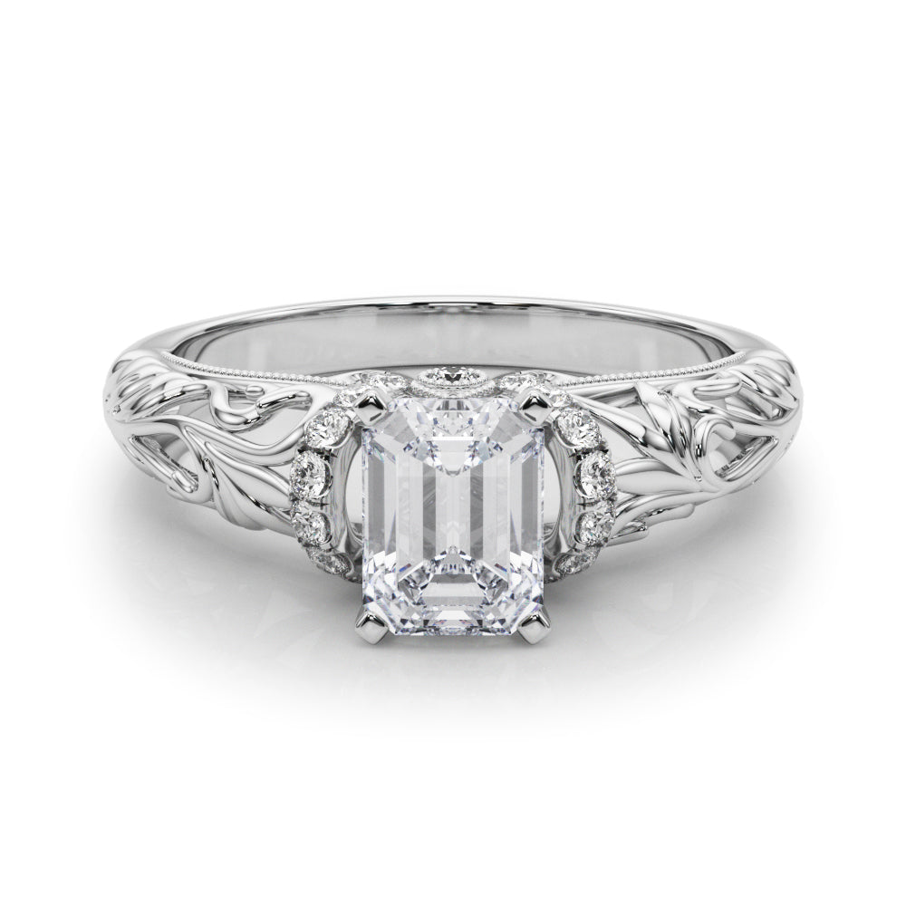 Celestial Remounts Any Shape Round Diamond Engagement Ring in 10K/14K gold and platinum with certified lab-grown or natural diamonds