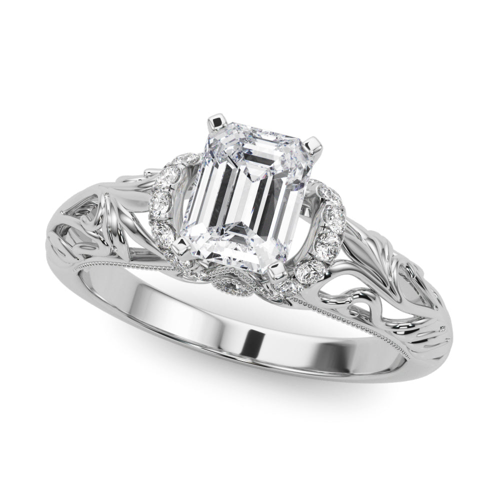 Celestial Remounts Any Shape Round Diamond Engagement Ring in 10K/14K gold and platinum with certified lab-grown or natural diamonds
