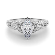 Celestial Remounts Any Shape Round Diamond Engagement Ring in 10K/14K gold and platinum with certified lab-grown or natural diamonds
