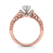 Celestial Remounts Any Shape Round Diamond Engagement Ring in 10K/14K gold and platinum with certified lab-grown or natural diamonds